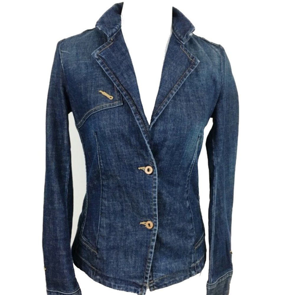 Ag Adriano Goldschmied Jean Denim Jacket Blazer S